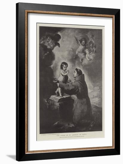 The Vision of St Anthony of Padua-Bartolome Esteban Murillo-Framed Giclee Print