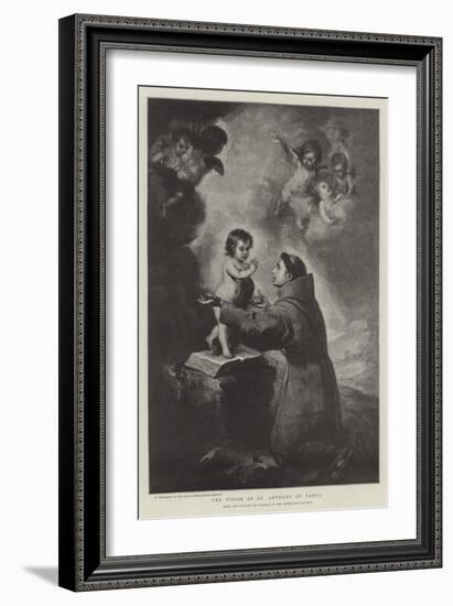 The Vision of St Anthony of Padua-Bartolome Esteban Murillo-Framed Giclee Print
