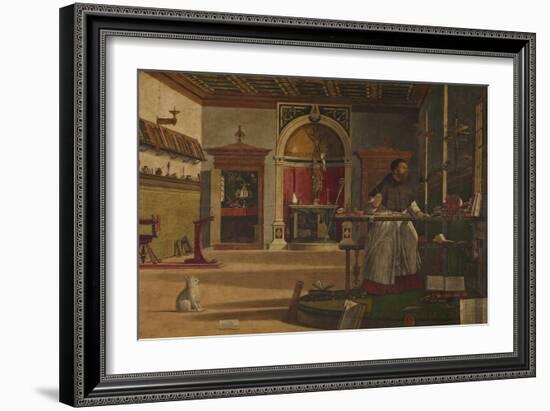 The Vision of St Augustine-Vittore Carpaccio-Framed Giclee Print