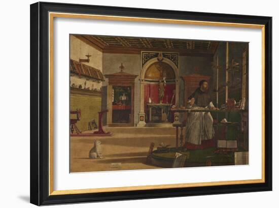 The Vision of St Augustine-Vittore Carpaccio-Framed Giclee Print