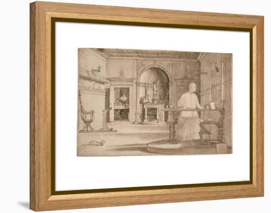 The Vision of St Augustine-Vittore Carpaccio-Framed Stretched Canvas