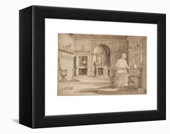 The Vision of St Augustine-Vittore Carpaccio-Framed Stretched Canvas