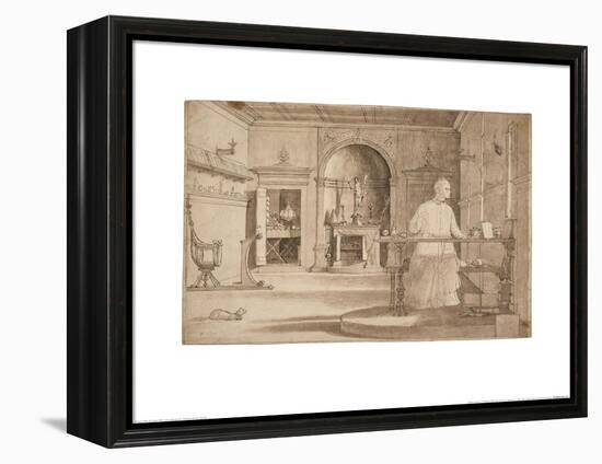 The Vision of St Augustine-Vittore Carpaccio-Framed Stretched Canvas