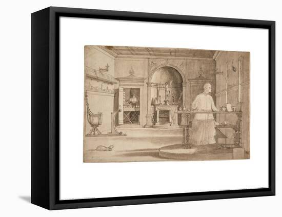 The Vision of St Augustine-Vittore Carpaccio-Framed Stretched Canvas