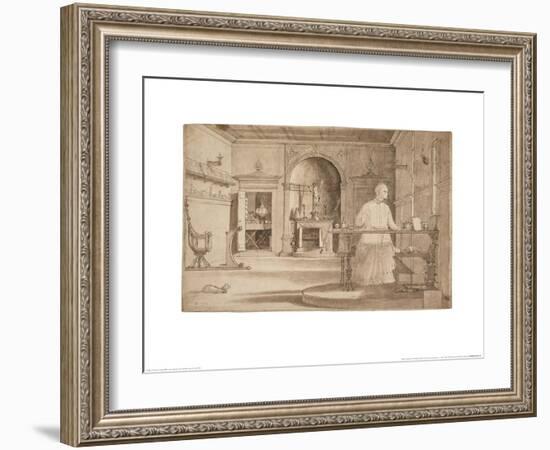 The Vision of St Augustine-Vittore Carpaccio-Framed Art Print