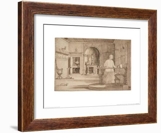 The Vision of St Augustine-Vittore Carpaccio-Framed Art Print