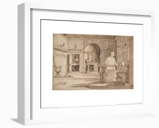 The Vision of St Augustine-Vittore Carpaccio-Framed Art Print