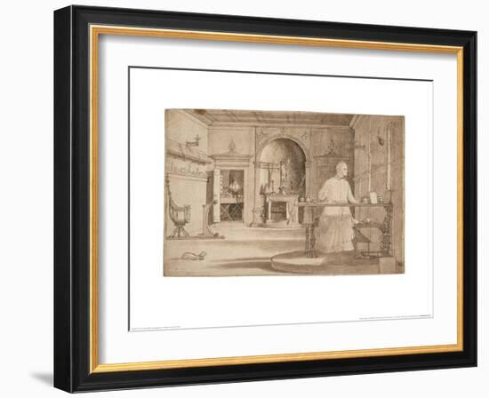 The Vision of St Augustine-Vittore Carpaccio-Framed Art Print