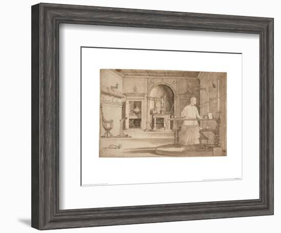 The Vision of St Augustine-Vittore Carpaccio-Framed Art Print