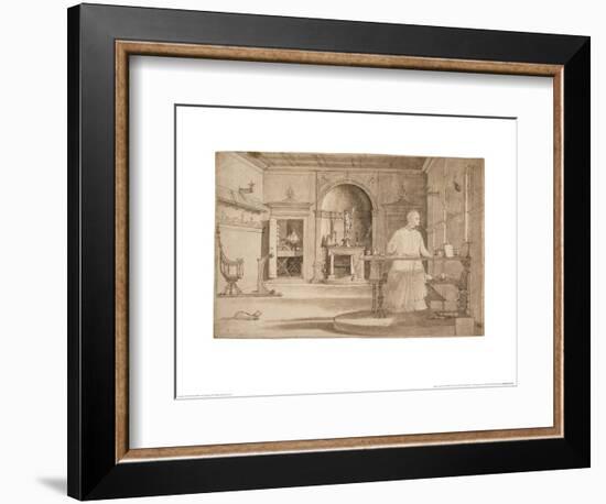 The Vision of St Augustine-Vittore Carpaccio-Framed Art Print