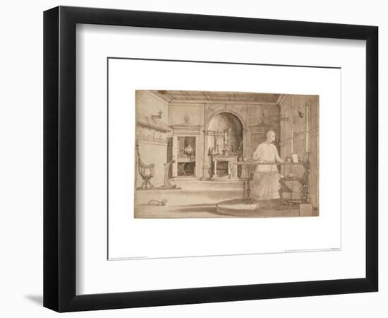 The Vision of St Augustine-Vittore Carpaccio-Framed Art Print