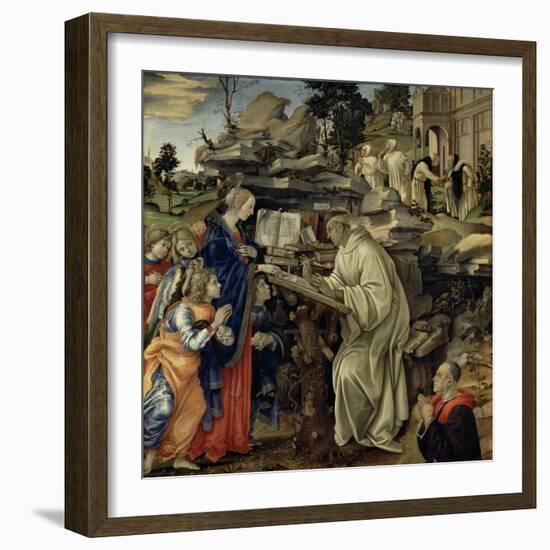 The Vision of St. Bernard, c.1485-87-Filippino Lippi-Framed Giclee Print