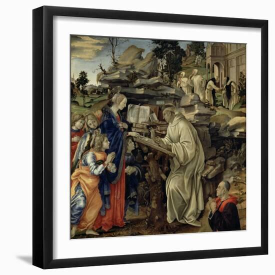 The Vision of St. Bernard, c.1485-87-Filippino Lippi-Framed Giclee Print