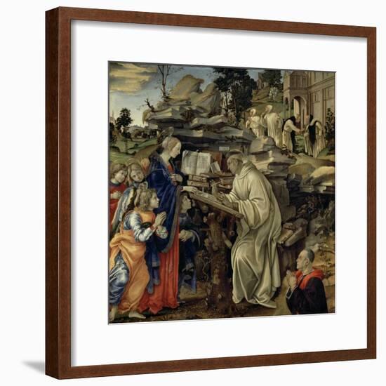 The Vision of St. Bernard, c.1485-87-Filippino Lippi-Framed Giclee Print