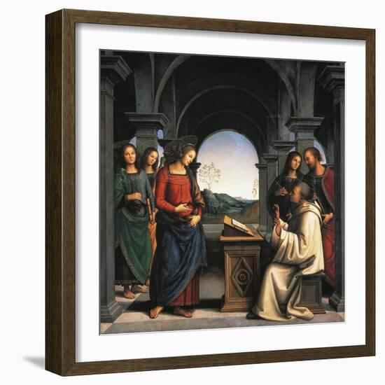 The Vision of St Bernard, C.1490/94-Pietro Perugino-Framed Giclee Print