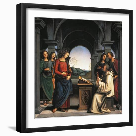 The Vision of St Bernard, C.1490/94-Pietro Perugino-Framed Giclee Print