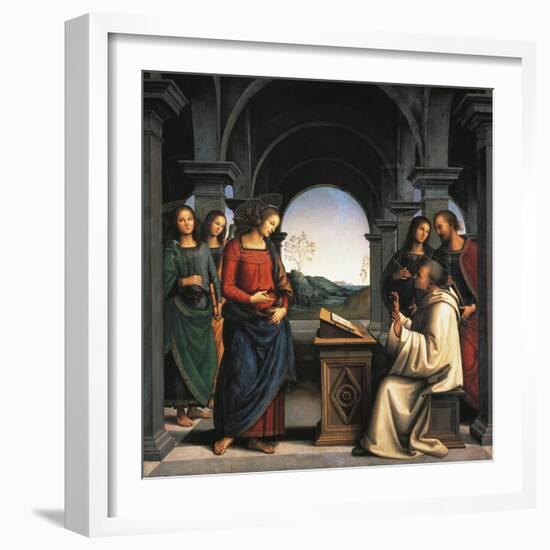 The Vision of St Bernard, C.1490/94-Pietro Perugino-Framed Giclee Print