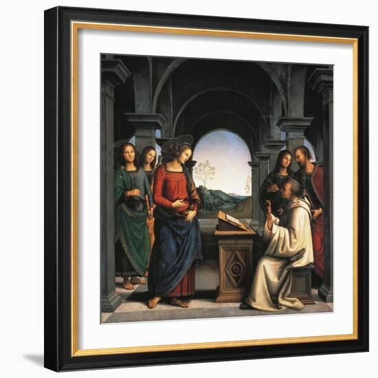 The Vision of St Bernard, C.1490/94-Pietro Perugino-Framed Giclee Print