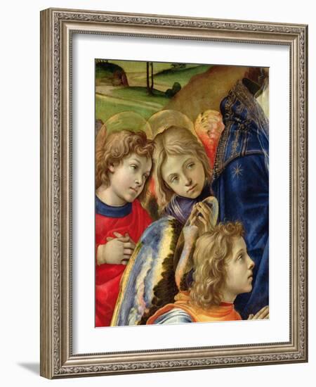 The Vision of St. Bernard, Detail of Three Angels, 1480-Filippino Lippi-Framed Giclee Print