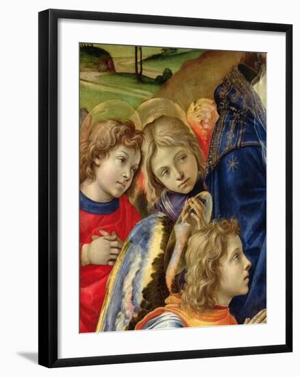 The Vision of St. Bernard, Detail of Three Angels, 1480-Filippino Lippi-Framed Giclee Print