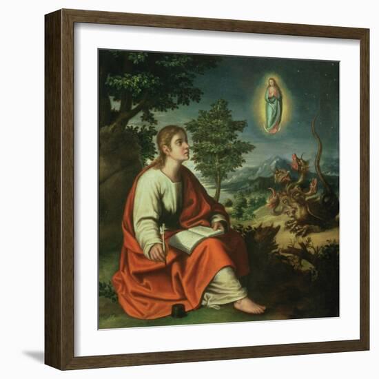 The Vision of St. John the Evangelist on Patmos-Juan Sanchez Cotan-Framed Giclee Print