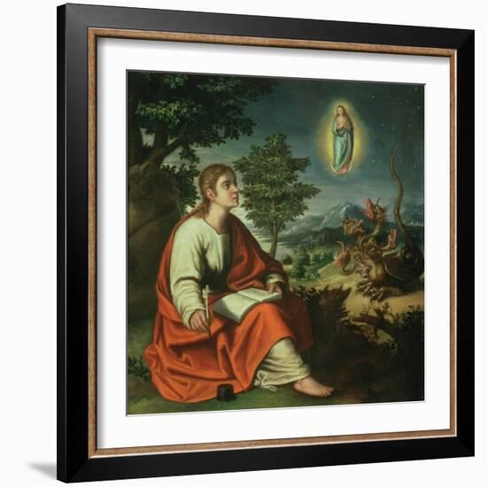 The Vision of St. John the Evangelist on Patmos-Juan Sanchez Cotan-Framed Giclee Print