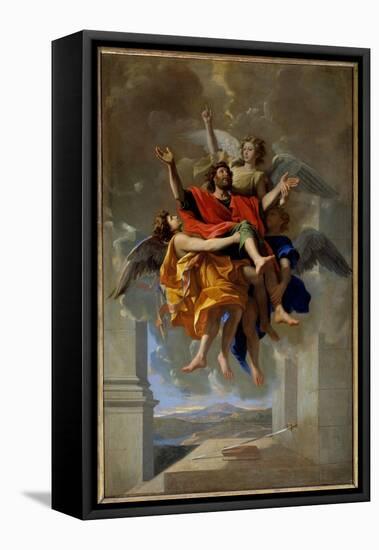 The Vision of St. Paul, 1649-50 (Oil on Canvas)-Nicolas Poussin-Framed Premier Image Canvas