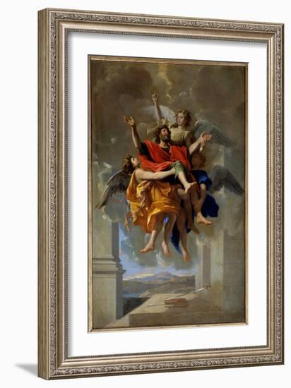 The Vision of St. Paul, 1649-50 (Oil on Canvas)-Nicolas Poussin-Framed Giclee Print