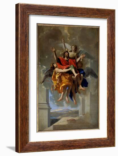 The Vision of St. Paul, 1649-50 (Oil on Canvas)-Nicolas Poussin-Framed Giclee Print