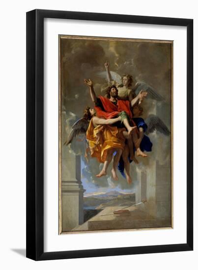 The Vision of St. Paul, 1649-50 (Oil on Canvas)-Nicolas Poussin-Framed Giclee Print