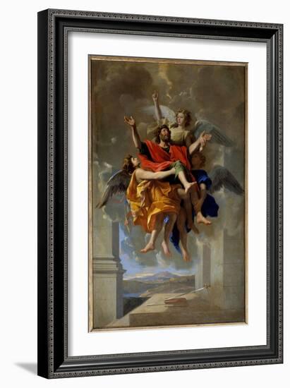 The Vision of St. Paul, 1649-50 (Oil on Canvas)-Nicolas Poussin-Framed Giclee Print