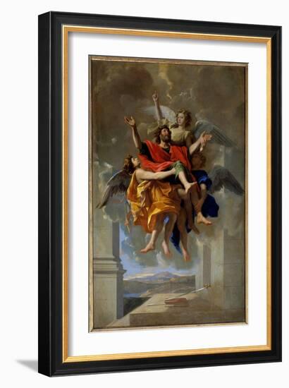 The Vision of St. Paul, 1649-50 (Oil on Canvas)-Nicolas Poussin-Framed Giclee Print