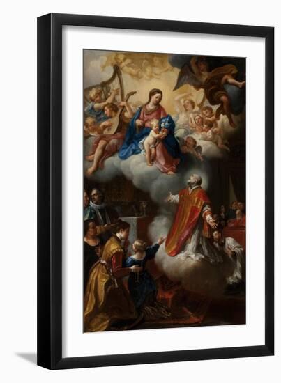 The Vision of St. Philip Neri, 1721-Marco Benefial-Framed Giclee Print