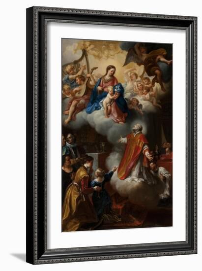 The Vision of St. Philip Neri, 1721-Marco Benefial-Framed Giclee Print