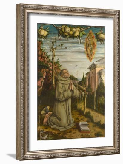 The Vision of the Blessed Gabriele, 1489-Carlo Crivelli-Framed Giclee Print