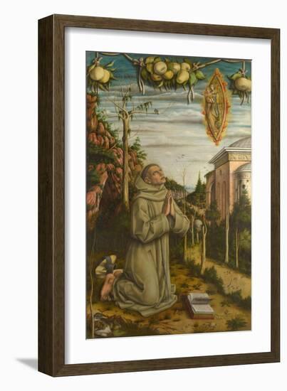 The Vision of the Blessed Gabriele, 1489-Carlo Crivelli-Framed Giclee Print