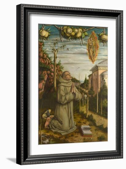 The Vision of the Blessed Gabriele, 1489-Carlo Crivelli-Framed Giclee Print