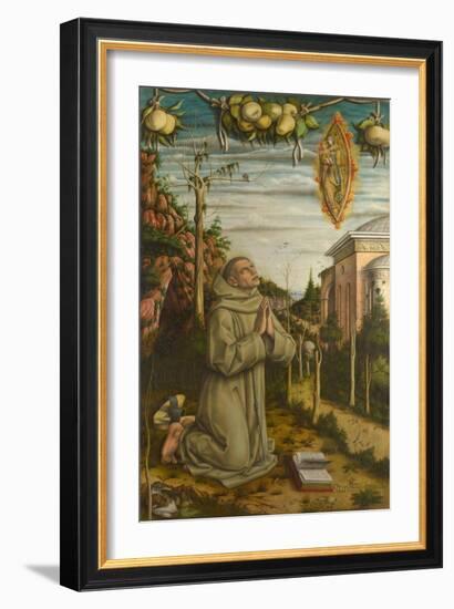 The Vision of the Blessed Gabriele, 1489-Carlo Crivelli-Framed Giclee Print