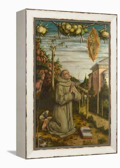 The Vision of the Blessed Gabriele, 1489-Carlo Crivelli-Framed Premier Image Canvas