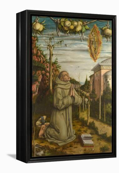 The Vision of the Blessed Gabriele, 1489-Carlo Crivelli-Framed Premier Image Canvas