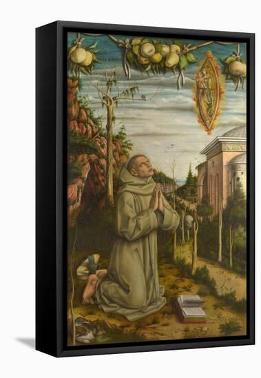 The Vision of the Blessed Gabriele, 1489-Carlo Crivelli-Framed Premier Image Canvas