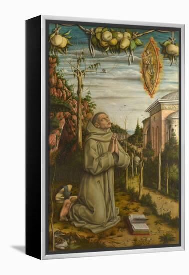 The Vision of the Blessed Gabriele, 1489-Carlo Crivelli-Framed Premier Image Canvas