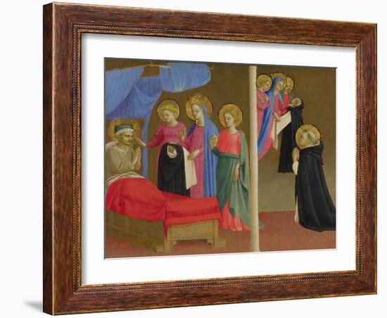 The Vision of the Dominican Habit, Ca 1435-Fra Angelico-Framed Giclee Print