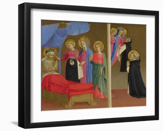 The Vision of the Dominican Habit, Ca 1435-Fra Angelico-Framed Giclee Print