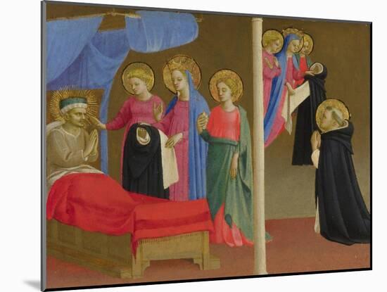 The Vision of the Dominican Habit, Ca 1435-Fra Angelico-Mounted Giclee Print