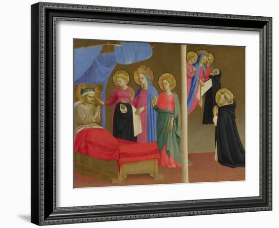 The Vision of the Dominican Habit, Ca 1435-Fra Angelico-Framed Giclee Print