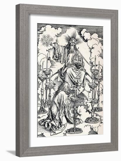 The Vision of the Seven Candlesticks, 1498-Albrecht Dürer-Framed Giclee Print