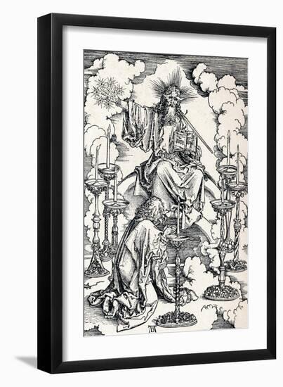 The Vision of the Seven Candlesticks, 1498-Albrecht Dürer-Framed Giclee Print