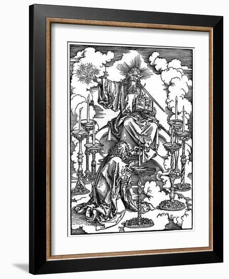 The Vision of the Seven Candlesticks from the 'Apocalypse, 1498-Albrecht Durer-Framed Giclee Print
