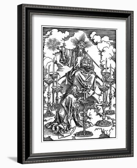 The Vision of the Seven Candlesticks from the 'Apocalypse, 1498-Albrecht Durer-Framed Giclee Print